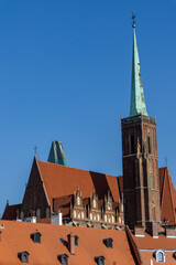Obraz premium Tumski Island Cathedral of St. John the Baptist. Poland, Wroclaw