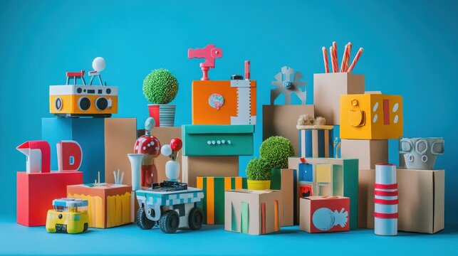 DIY prank gifts An amusing image of DIY prank gifts for April Fools', including items like trick boxes, joke gadgets, and custom-made prank kits, highlighting the creativity and fun in their creation.