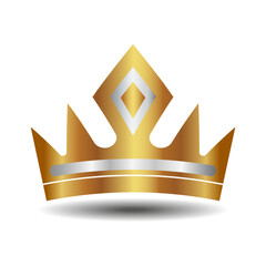 The crown is a symbol of monarchical power on a white background
