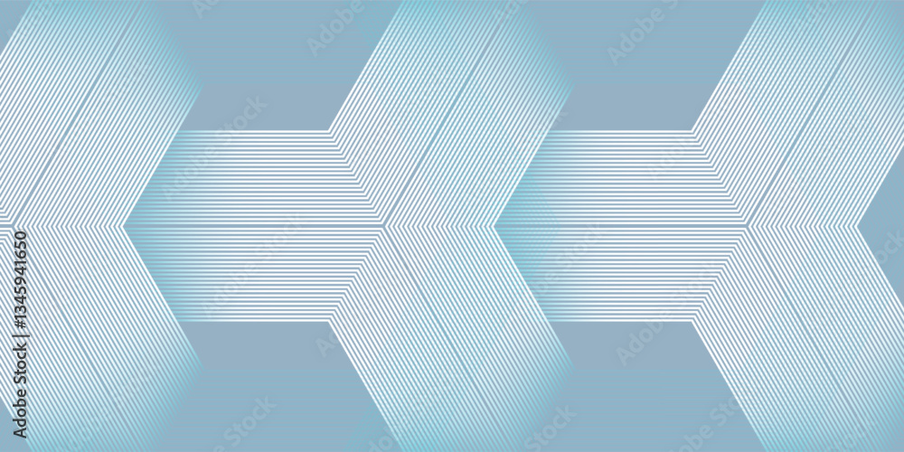 Poster abstract hexagon lines on gray background design simple