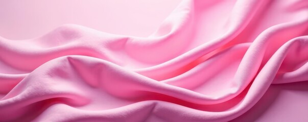 Fototapeta premium Subtle pink fabric with flowing texture Elegant abstract design , soft, drape, flow