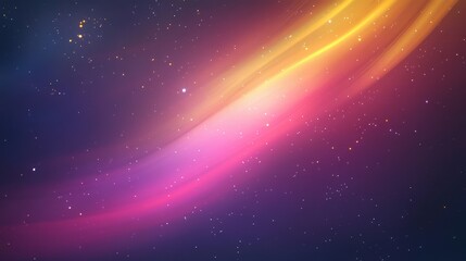 Obraz premium A vibrant cosmic scene featuring colorful streaks of light against a starry background, evoking a sense of wonder and tranquility.