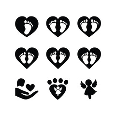 BABY - thin line vector icon set. Pixel perfect. Editable stroke. The set contains icons: Child, Baby baby thin line icons Human newborn baby, toddler or infant flat icon for apps and websites Baby bl