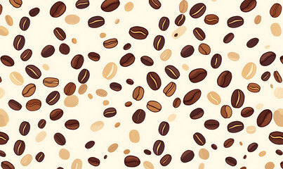 Obraz premium Coffee and accessories concept illustrations for wallpaper or advertising
