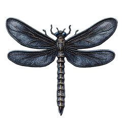 Denim Dragonfly Embroidery

