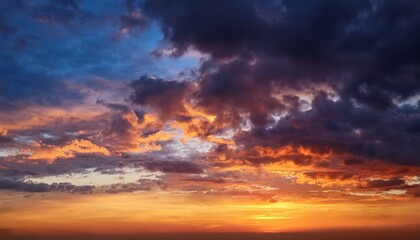 Fototapeta premium dramatic sky and clouds sunset background