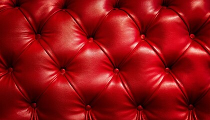 Fototapeta premium red velvet chesterfield upholstery texture