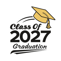 Simple and Modern Graduation Year 2027