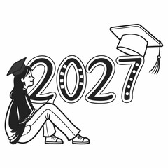 Elegant and Clean 2027 Senior Graduation