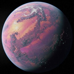 Naklejka premium earth in space