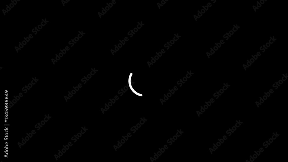 Poster round loading icon animation with alpha channel. perfect for loading, waiting, and downloading indic