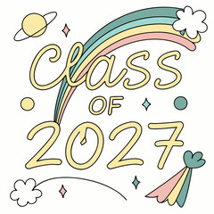 Playful and Fun Class of 2027 Graduation