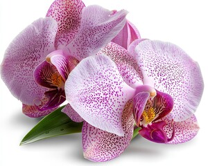 Discover breathtaking Isolated Exotic Orchids with Soft Gradients, a captivating Artistic Floral Display showcased against a transparent background This stunning image features vibrant orchids with