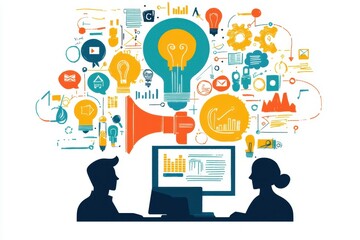 Graphic Designer: Designing graphics on a computer or brainstorming ideas 