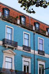 Obraz premium facade of a building in lisbon