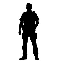 security guard vector silhouette
