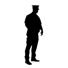 security guard vector silhouette