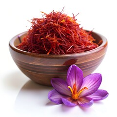 Naklejka premium saffron in a bowl