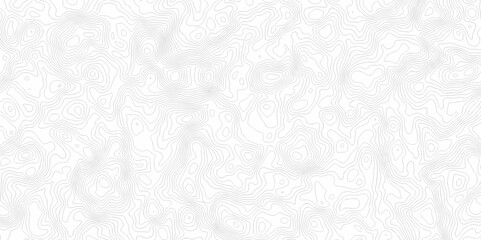 Abstract background vector. Abstract topographic contours map background. Abstract white pattern topography vector background. Black and white topography contour line map isolated on white background.