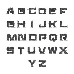Set logo vector all alphabet letters full pack graphic design template vector illustration. © MdRazibul