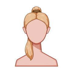 hauler hairstyles for women cartoon vector illustration