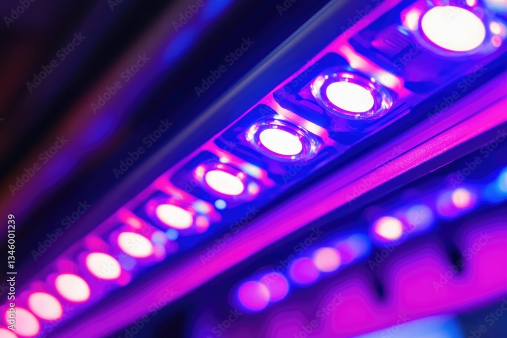Poster close-up of a row of lights