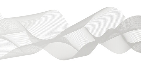 Abstract Curved wavy lines futuristic motion background technology. Modern line abstract gray and white wave blend. Science digital flowing white background mesh texture.