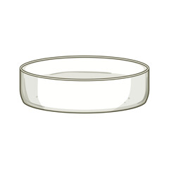 portable sauce dipping bowl cartoon vector illustration