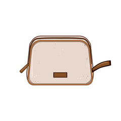 glow toiletry bag cartoon vector illustration