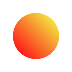 Red and yellow gradient circle