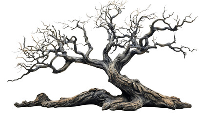 Leafless old spooky tree