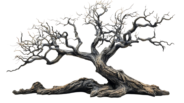 Leafless old spooky tree