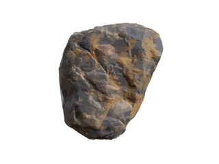 Obraz premium A vector illustration of a rock or stone isolated on a transparent background, showcasing natural texture and detail, ideal for nature, geology, and outdoor-themed projects.