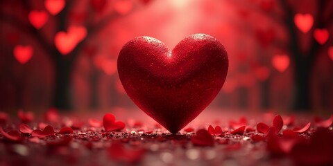 Obraz premium A symbol of love and affection, the heart represents the deepest emotions and passions