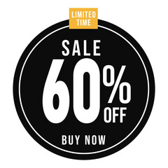 60% offer ,60% offer sale badge, 60% discount sale sticker, 60% off sale sticker, 60% sale sticker, 60% off sale, discount sale sticker, 60% sale discount sticker vector