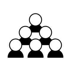 Team vector icon. Teamwork illustration sign. Development symbol. Progress  logo. 