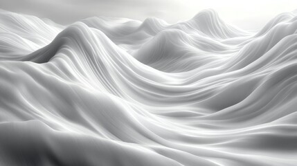 Obraz premium Abstract White Waves Seamless Texture Background