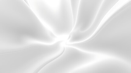 Elegant White Abstract Background with Smooth Flowing Lines 