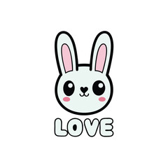 easter bunny vector illustration