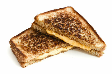 Grilled cheese sandwich, cut in half, food photography