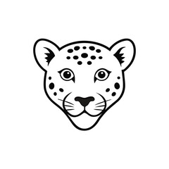 Cheetah Head Vector – Stylized Big Cat Illustration, Logo, Icon & Clipart