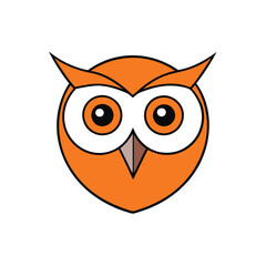 Owl Head Vector – Stylized Bird Illustration, Logo Icon, Clipart