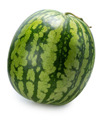 Red watermelon  on white background. Watermelon seedless tropical fruit isolate on white with clipping path.