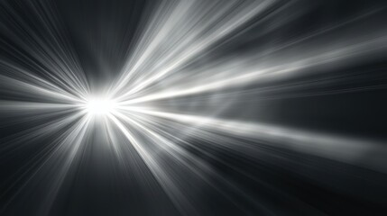 Obraz premium Monochromatic Light Burst: Abstract Radiance