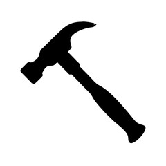 hammer icon, hammer silhouette vector illustration-simple silhouette illustration of hammer, perfect for hammer logos and icons