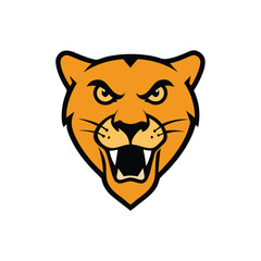 Sabertooth Tiger Head Vector – Fierce Wild Cat Illustration & Icon
