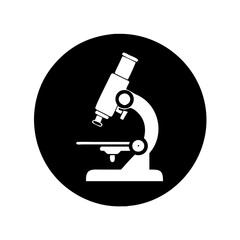microscope icon, microscope silhouette vector illustration-simple silhouette illustration of microscope, perfect for microscope logos and icons