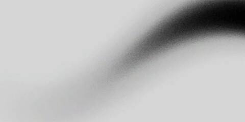 Grainy gradient background, grey black white monochrome abstract noise texture banner backdrop design. vector