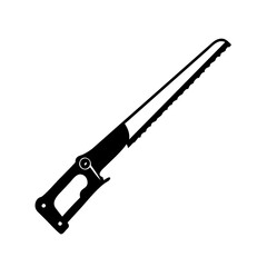 saw icon, saw silhouette vector illustration-simple silhouette illustration of saw, perfect for saw logos and icons