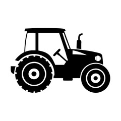 tractor icon, tractor silhouette vector illustration-simple silhouette illustration of tractor, perfect for tractor logos and icons